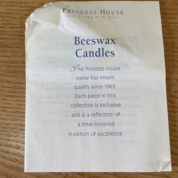 Vtg Princess House Beeswax Votive Candle Set of 6 #2111 New in Box w Paperwork - Picture 3 of 9